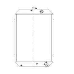 Water Tank Radiator for Hyundai Excavator R220-5 R170W