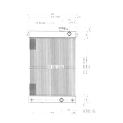 Water Tank Radiator for Hyundai Excavator R555-7