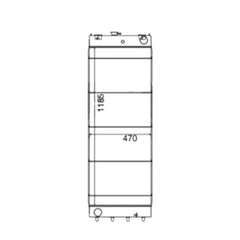 Water Tank Radiator for Komatsu Excavator PC550-7