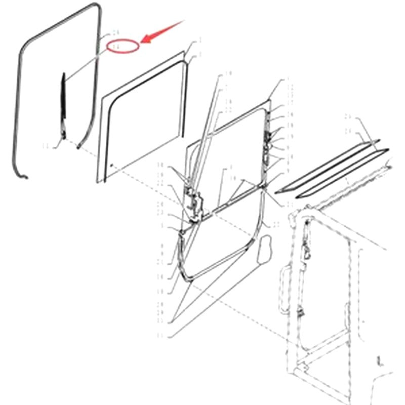 Wiper Blade PY02C01105P1 for Kobelco SK025-2 SK030-2 SK035-2 SK55SRX Excavator